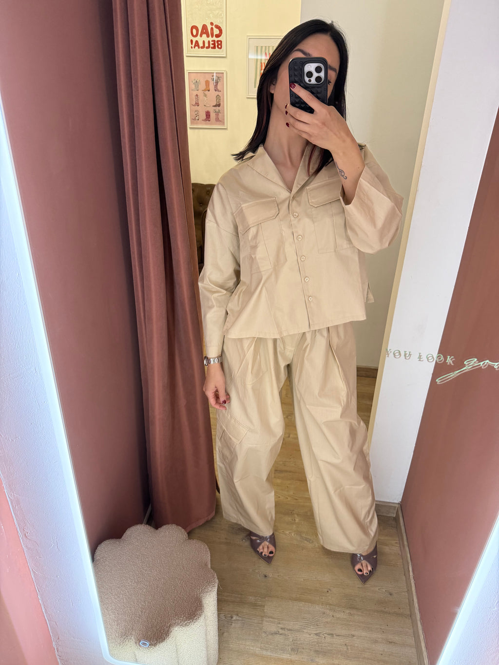 Pantalone mandorla