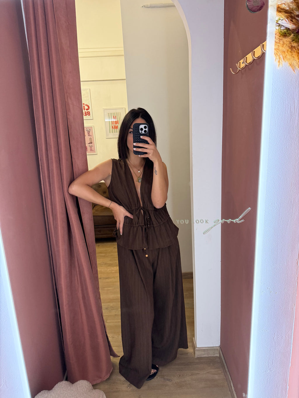 Pantalone brown coordinato
