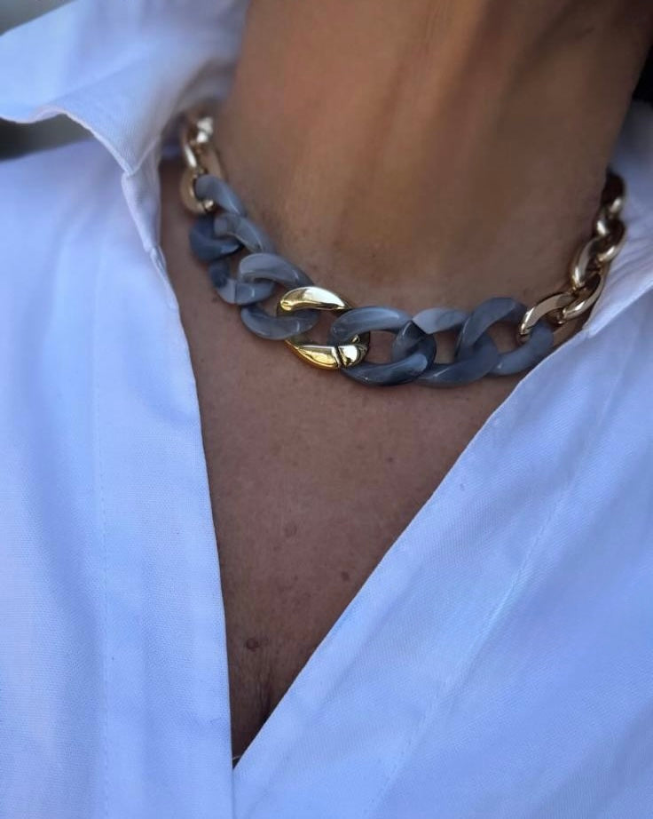 Collana doppio colore