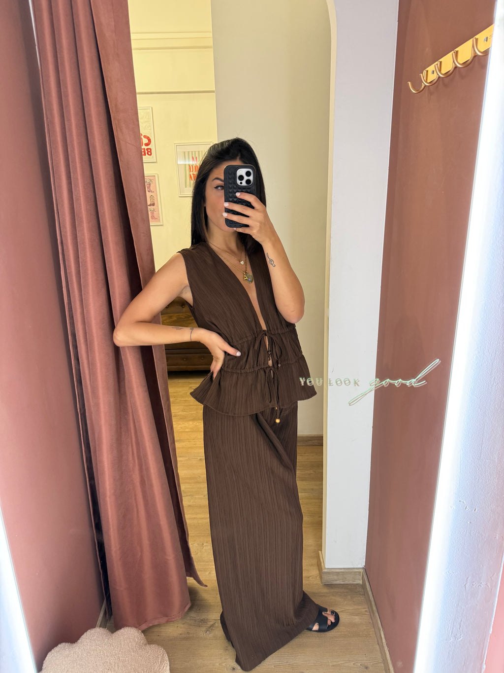 Pantalone brown coordinato