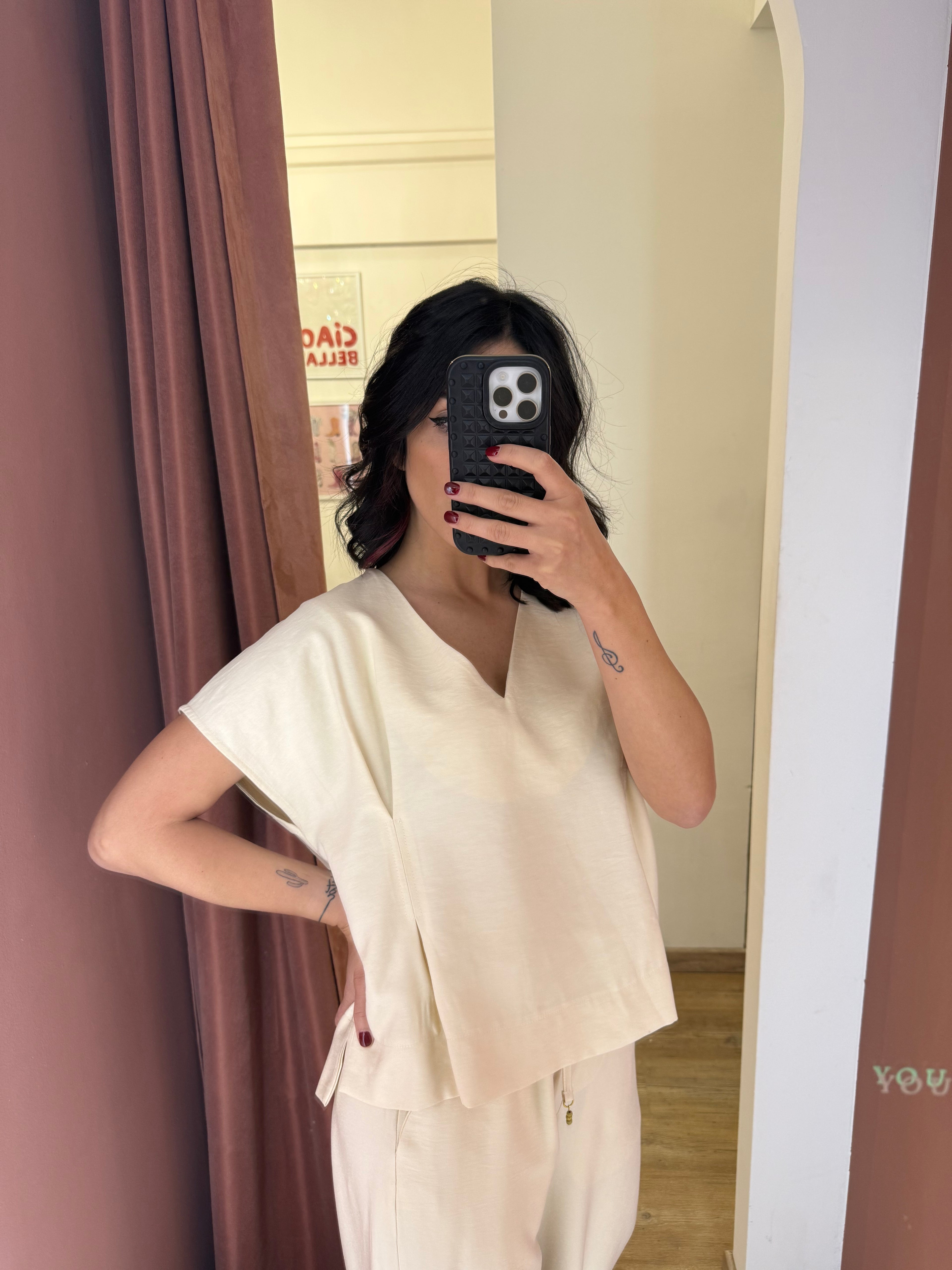 Blusa pinces