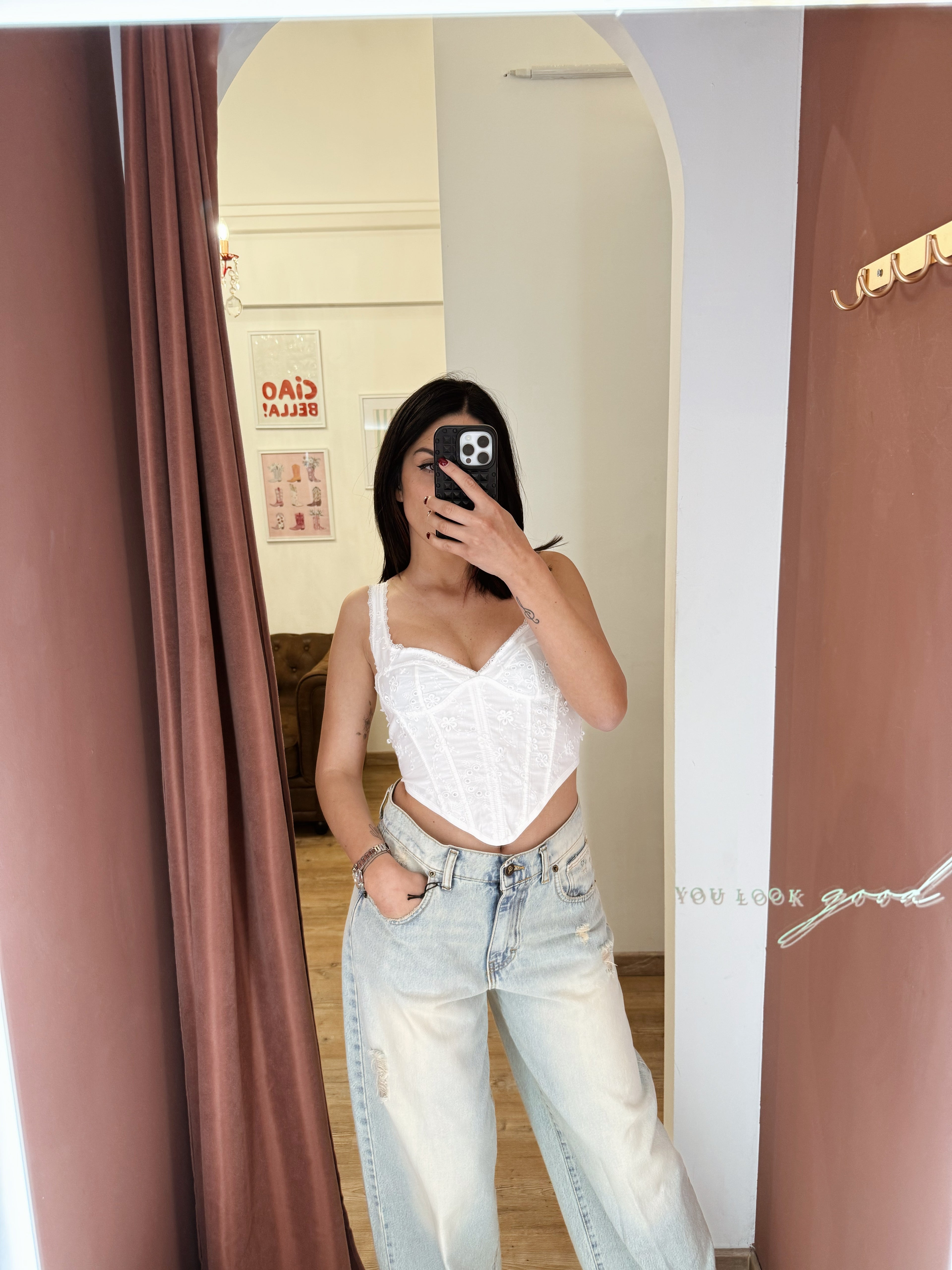 Top a corsetto